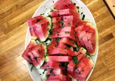 Hearty Retreat Food Minted Water Melon