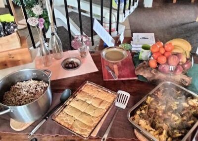 Hearty Retreat Food Moussaka Lunch